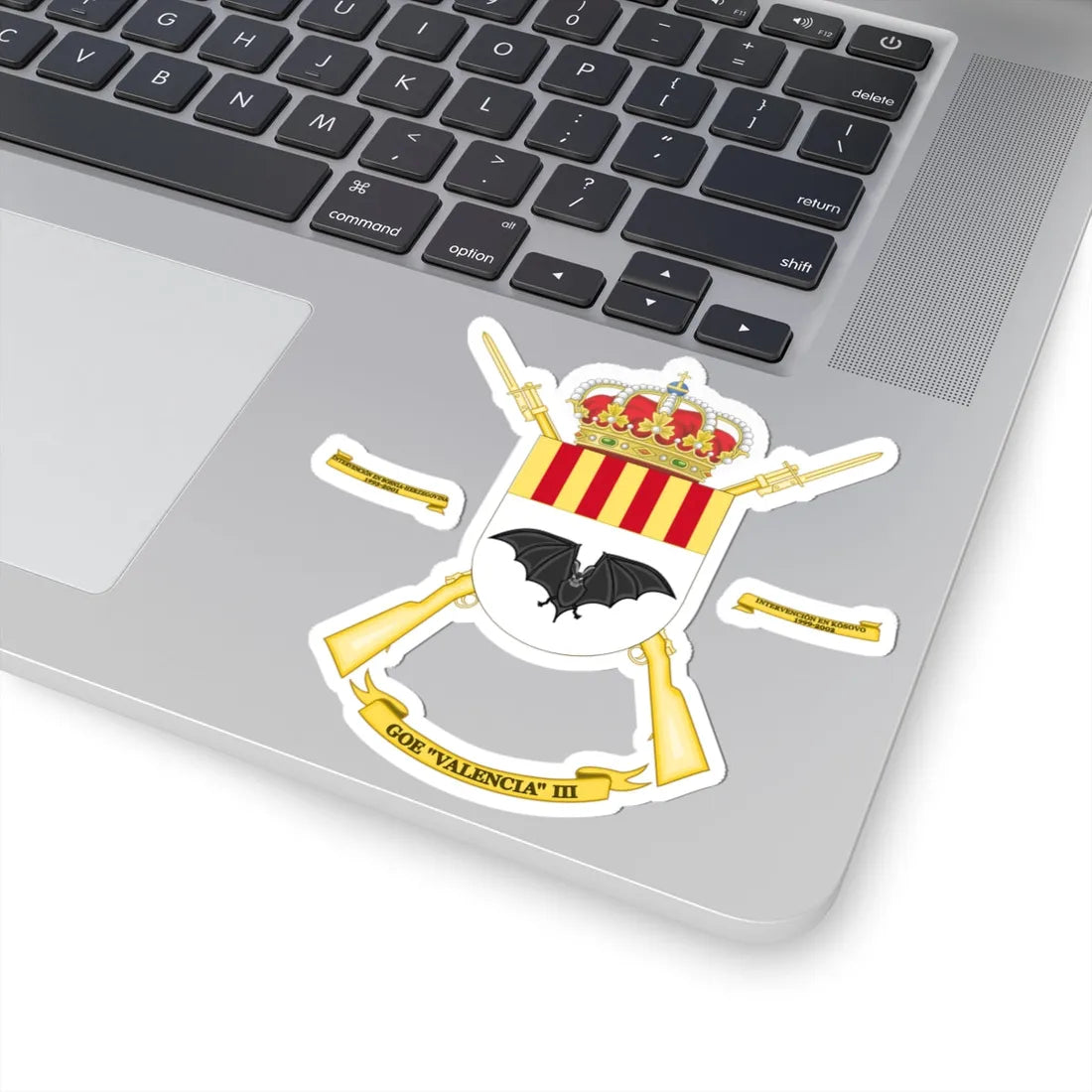Coat of Arms of the 3rd Special Operations Group Valencia (Spain) (Coat of Arms) STICKER Vinyl Kiss-Cut Decal - The Sticker Space