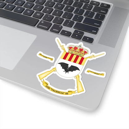 Coat of Arms of the 3rd Special Operations Group Valencia (Spain) (Coat of Arms) STICKER Vinyl Kiss-Cut Decal - The Sticker Space