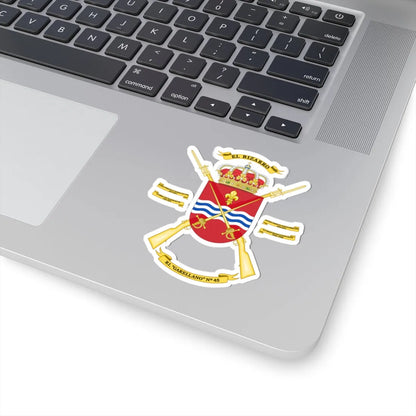Coat of Arms of the 45th Infantry Regiment Garellano (Spain) (Coat of Arms) STICKER Vinyl Kiss-Cut Decal - The Sticker Space