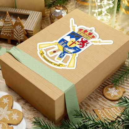 Coat of Arms of the 49th Infantry Regiment Tenerife (Spain) (Coat of Arms) STICKER Vinyl Kiss-Cut Decal - The Sticker Space