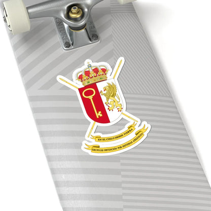 Coat of Arms of the 4th-1 Unmanned Aerial Vehicles Group (Spain) (Coat of Arms) STICKER Vinyl Kiss-Cut Decal - The Sticker Space