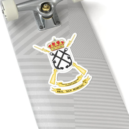 Coat of Arms of the 5th Light Infantry Brigade San Marcial (Spain) (Coat of Arms) STICKER Vinyl Kiss-Cut Decal - The Sticker Space
