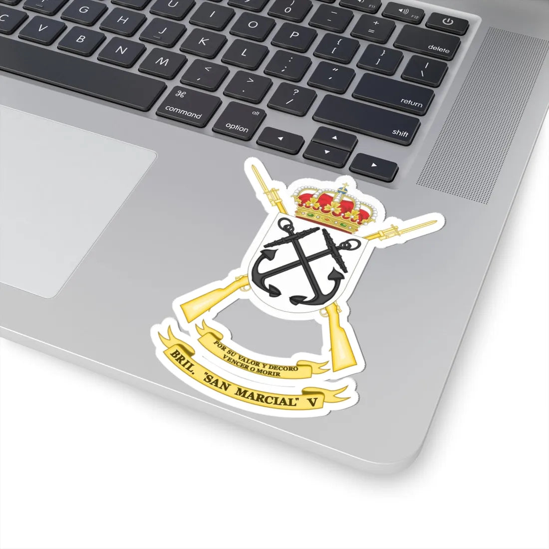Coat of Arms of the 5th Light Infantry Brigade San Marcial (Spain) (Coat of Arms) STICKER Vinyl Kiss-Cut Decal - The Sticker Space