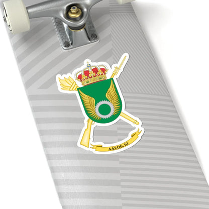 Coat of Arms of the 61st Logistics Support Group (Spain) (Coat of Arms) STICKER Vinyl Kiss-Cut Decal - The Sticker Space