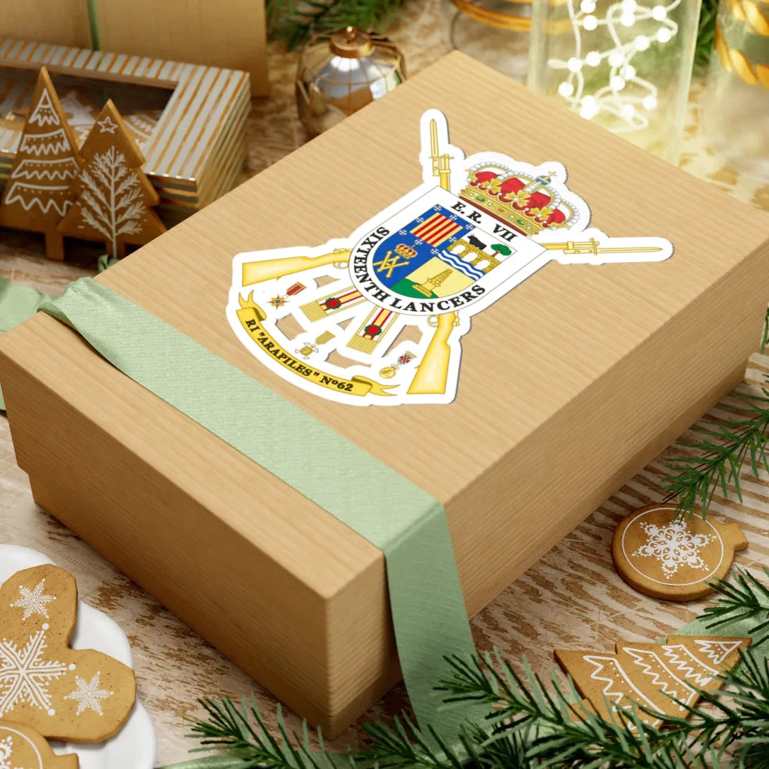 Coat of Arms of the 62nd Infantry Regiment Arapiles (Spain) (Coat of Arms) STICKER Vinyl Kiss-Cut Decal - The Sticker Space