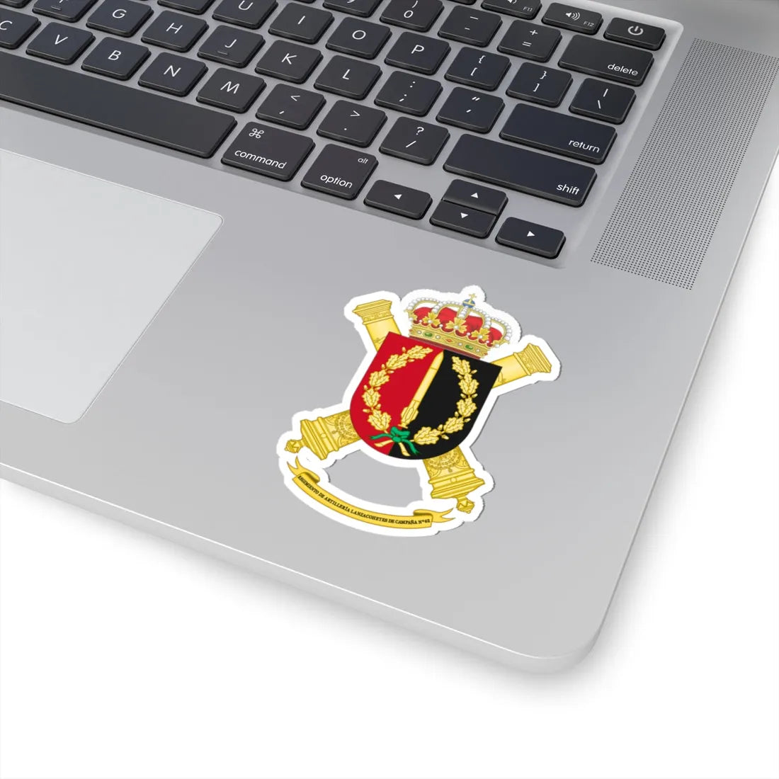 Coat of Arms of the 62nd Rocket Artillery Regiment (Spain) (Coat of Arms) STICKER Vinyl Kiss-Cut Decal - The Sticker Space