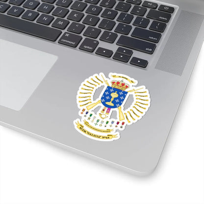 Coat of Arms of the 64th Regiment of Mountain Hunters Galicia (Spain) (Coat of Arms) STICKER Vinyl Kiss-Cut Decal - The Sticker Space