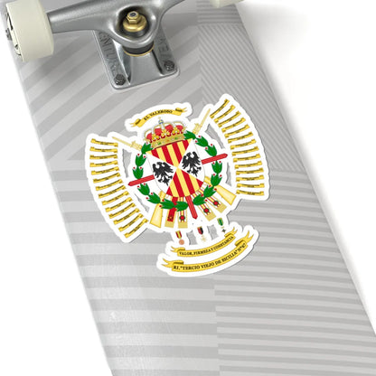 Coat of Arms of the 67th Infantry Regiment (Spain) (Coat of Arms) STICKER Vinyl Kiss-Cut Decal - The Sticker Space