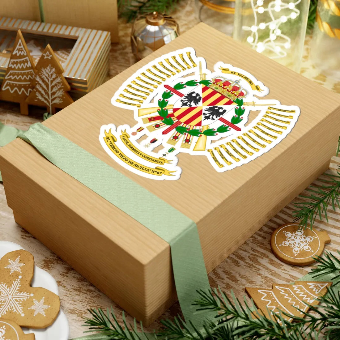 Coat of Arms of the 67th Infantry Regiment (Spain) (Coat of Arms) STICKER Vinyl Kiss-Cut Decal - The Sticker Space