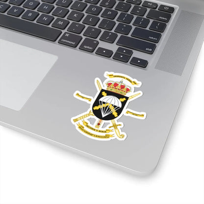 Coat of Arms of the 6th Airborne Brigade Almogávares Polyvalent Brigade (Spain) (Coat of Arms) STICKER Vinyl Kiss-Cut Decal - The Sticker Space
