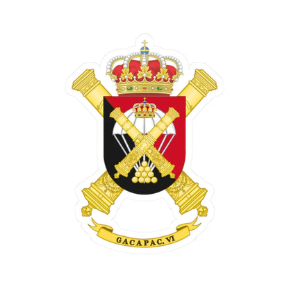 Coat of Arms of the 6th GACAPAC (Spain) (Coat of Arms) STICKER Vinyl Kiss-Cut Decal - The Sticker Space