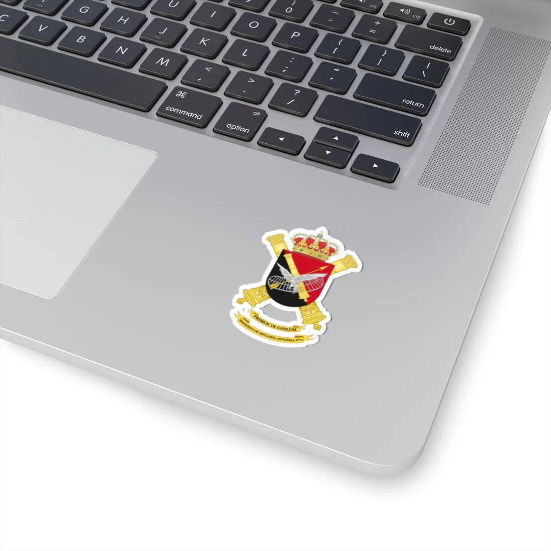Coat of Arms of the 71st Air Defence Artillery Regiment (Spain) (Coat of Arms) STICKER Vinyl Kiss-Cut Decal - The Sticker Space