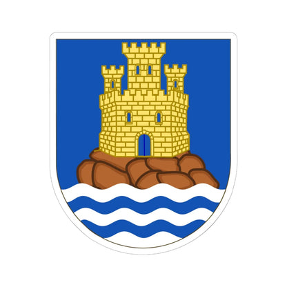 Coat of Arms of the 73rd Air Defence Artillery Regiment SIMPLE (Spain) (Coat of Arms) STICKER Vinyl Kiss-Cut Decal 6 Inch White - The Sticker Space