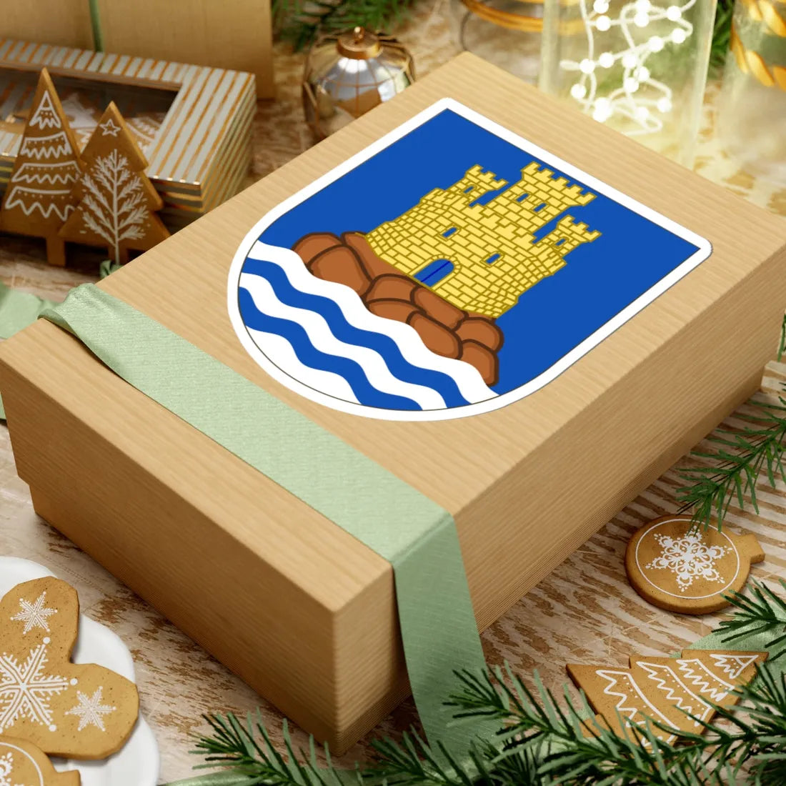 Coat of Arms of the 73rd Air Defence Artillery Regiment SIMPLE (Spain) (Coat of Arms) STICKER Vinyl Kiss-Cut Decal - The Sticker Space