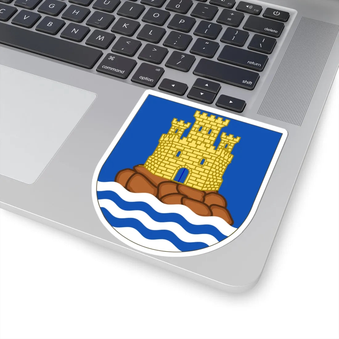 Coat of Arms of the 73rd Air Defence Artillery Regiment SIMPLE (Spain) (Coat of Arms) STICKER Vinyl Kiss-Cut Decal - The Sticker Space