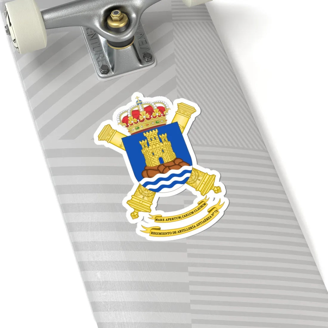 Coat of Arms of the 73rd Air Defence Artillery Regiment (Spain) (Coat of Arms) STICKER Vinyl Kiss-Cut Decal - The Sticker Space