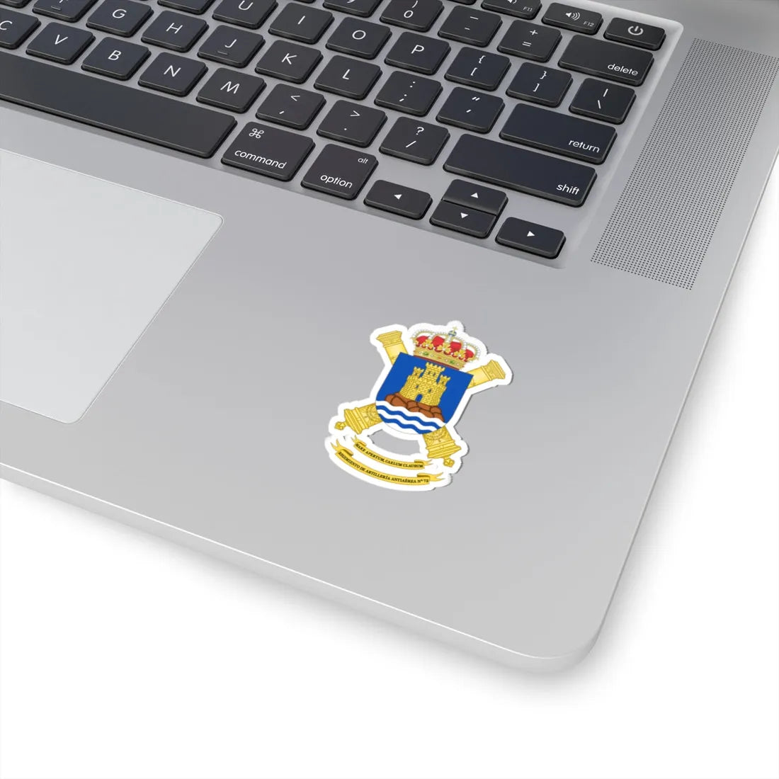 Coat of Arms of the 73rd Air Defence Artillery Regiment (Spain) (Coat of Arms) STICKER Vinyl Kiss-Cut Decal - The Sticker Space