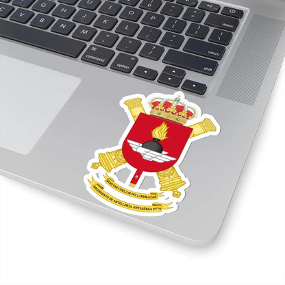 Coat of Arms of the 74th Air Defence Artillery Regiment (Spain) (Coat of Arms) STICKER Vinyl Kiss-Cut Decal - The Sticker Space