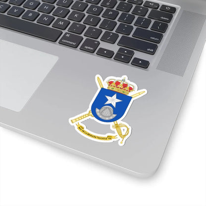 Coat of Arms of the 7th Brigade Galicia Headquarters Battalion (Spain) (Coat of Arms) STICKER Vinyl Kiss-Cut Decal - The Sticker Space