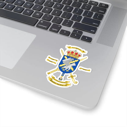 Coat of Arms of the 7th Brigade Galicia Polyvalent Brigade (Spain) (Coat of Arms) STICKER Vinyl Kiss-Cut Decal - The Sticker Space