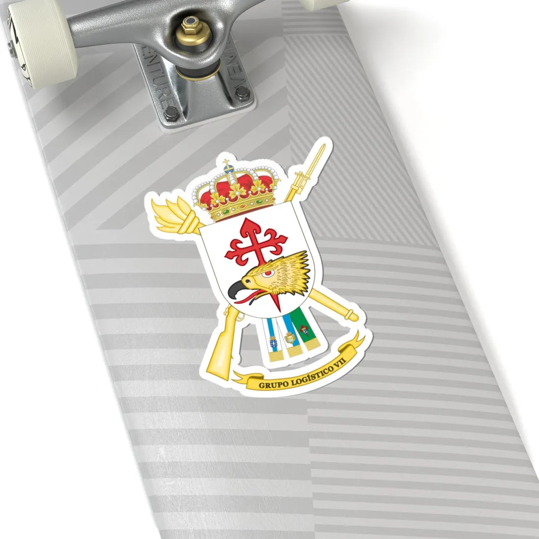 Coat of Arms of the 7th Logistics Air-transportable Group (Spain) (Coat of Arms) STICKER Vinyl Kiss-Cut Decal - The Sticker Space