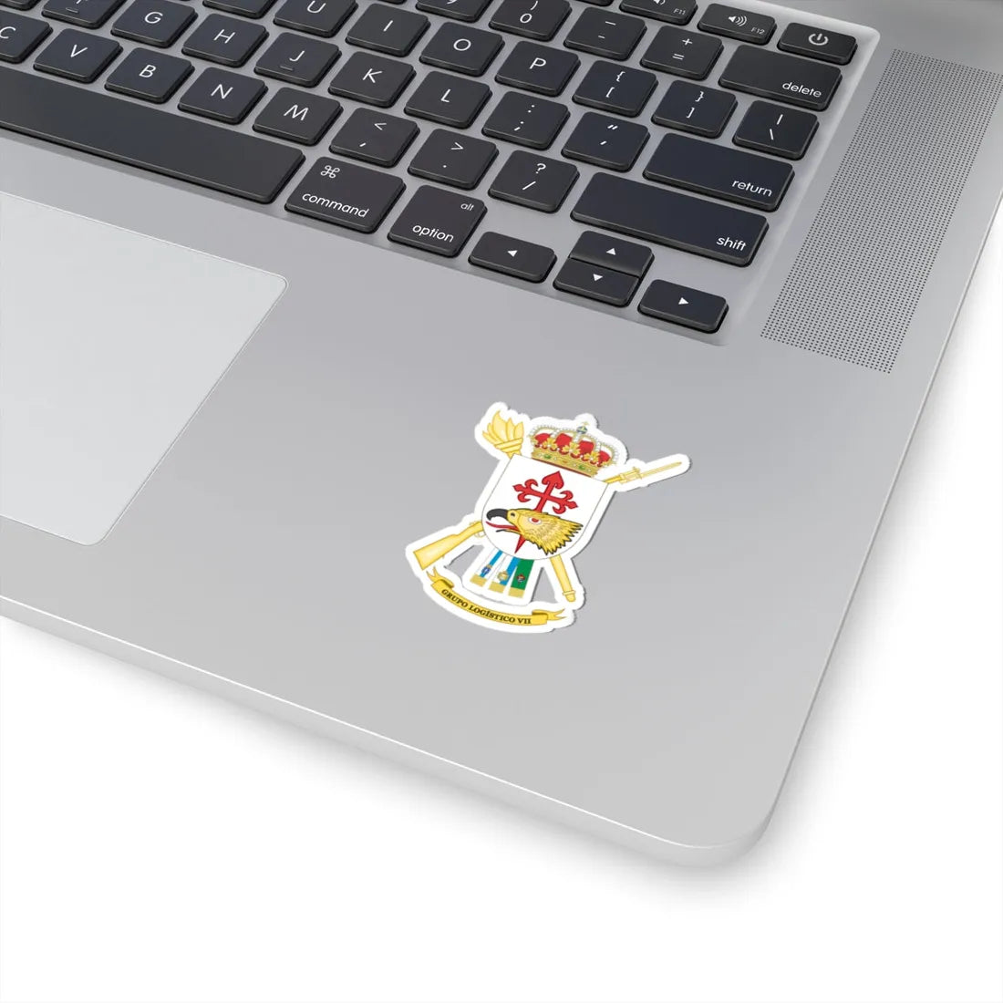 Coat of Arms of the 7th Logistics Air-transportable Group (Spain) (Coat of Arms) STICKER Vinyl Kiss-Cut Decal - The Sticker Space