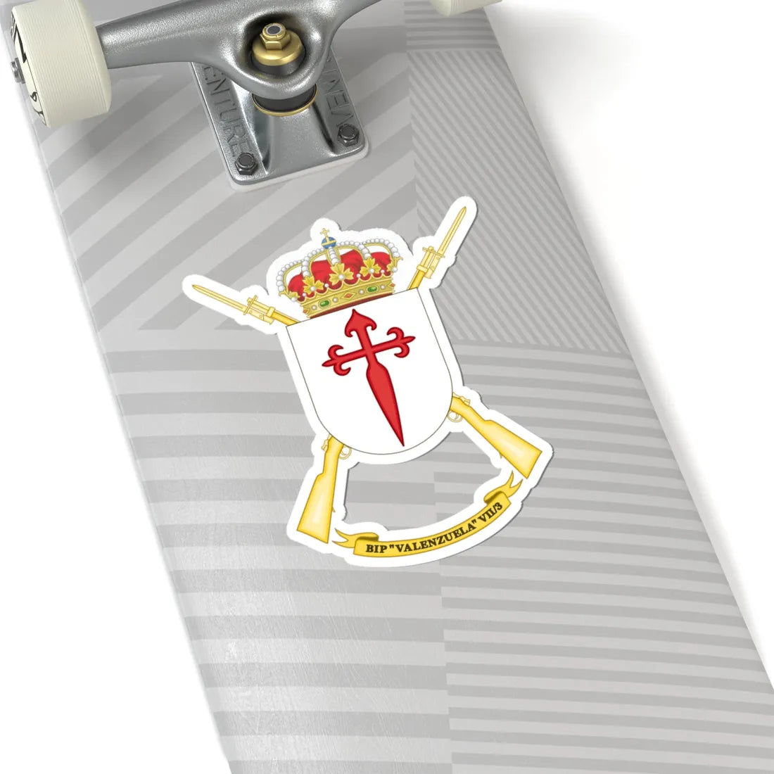 Coat of Arms of the 7th Spanish Legion Flag Valenzuela (Spain) (Coat of Arms) STICKER Vinyl Kiss-Cut Decal - The Sticker Space