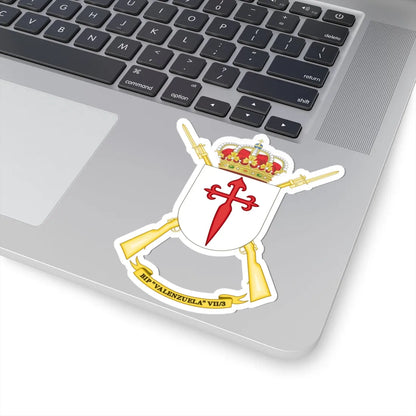 Coat of Arms of the 7th Spanish Legion Flag Valenzuela (Spain) (Coat of Arms) STICKER Vinyl Kiss-Cut Decal - The Sticker Space