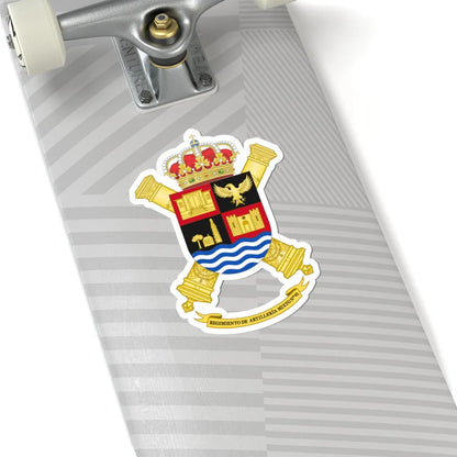 Coat of Arms of the 91st Mixed Artillery Regiment (Spain) (Coat of Arms) STICKER Vinyl Kiss-Cut Decal - The Sticker Space
