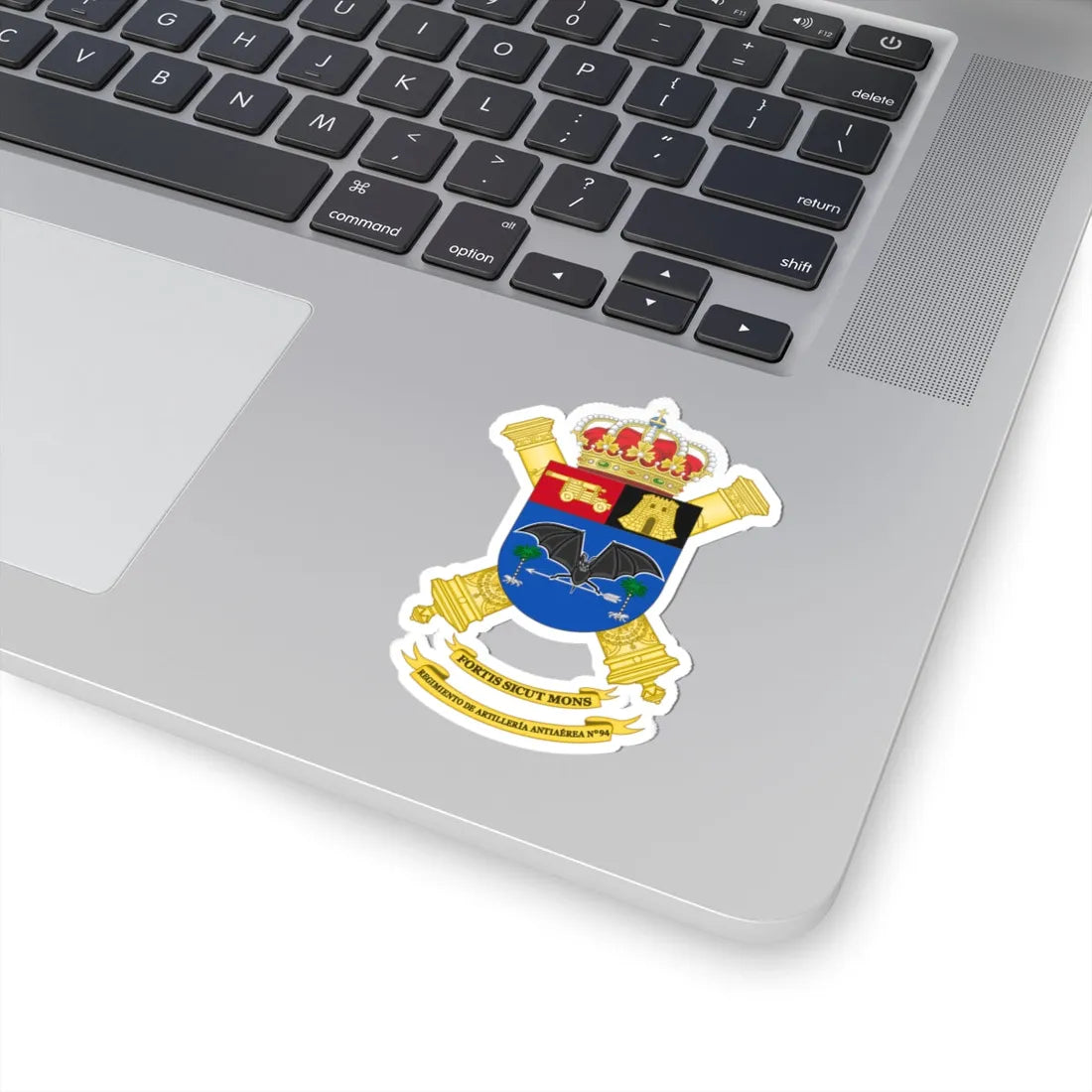 Coat of Arms of the 94th Air Defence Artillery Regiment (Spain) (Coat of Arms) STICKER Vinyl Kiss-Cut Decal - The Sticker Space