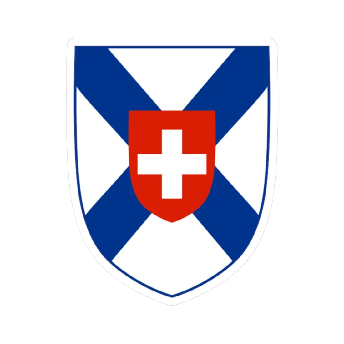 Coat of arms of the Ambulance Operators Association of Nova Scotia (Canada) (Coat of Arms) STICKER Vinyl Kiss-Cut Decal 2 Inch White - The Sticker Space