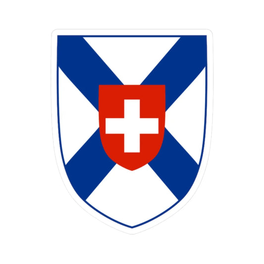 Coat of arms of the Ambulance Operators Association of Nova Scotia (Canada) (Coat of Arms) STICKER Vinyl Kiss-Cut Decal 2 Inch White - The Sticker Space