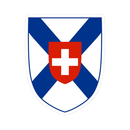 Coat of arms of the Ambulance Operators Association of Nova Scotia (Canada) (Coat of Arms) STICKER Vinyl Kiss-Cut Decal 3 Inch White - The Sticker Space