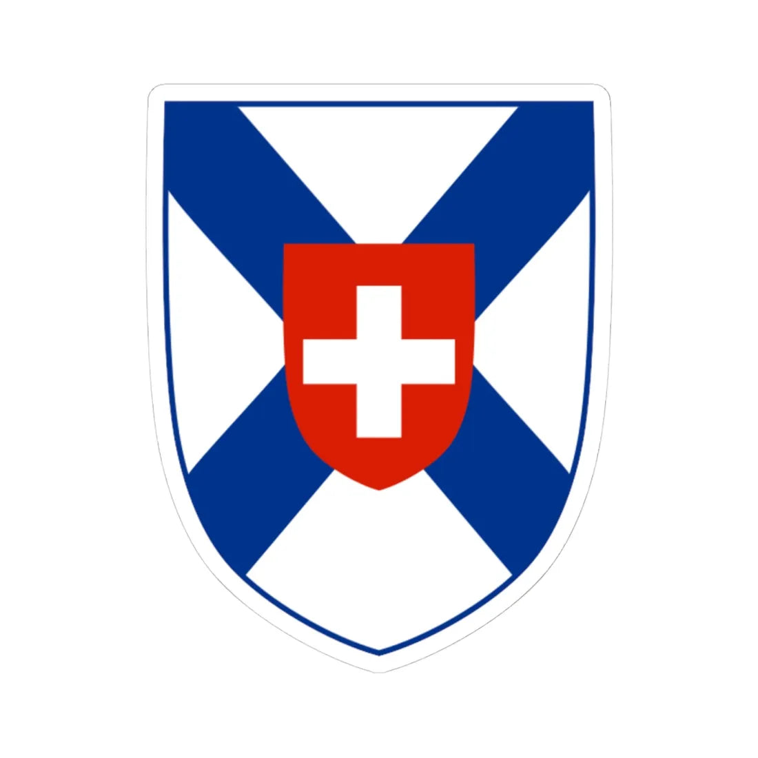 Coat of arms of the Ambulance Operators Association of Nova Scotia (Canada) (Coat of Arms) STICKER Vinyl Kiss-Cut Decal 4 Inch White - The Sticker Space