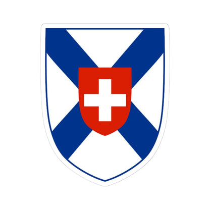 Coat of arms of the Ambulance Operators Association of Nova Scotia (Canada) (Coat of Arms) STICKER Vinyl Kiss-Cut Decal 4 Inch White - The Sticker Space