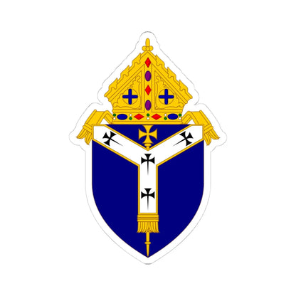 Coat of Arms of the Anglican Diocese of Canterbury (England) (Coat of Arms) STICKER Vinyl Kiss-Cut Decal 4 Inch White - The Sticker Space