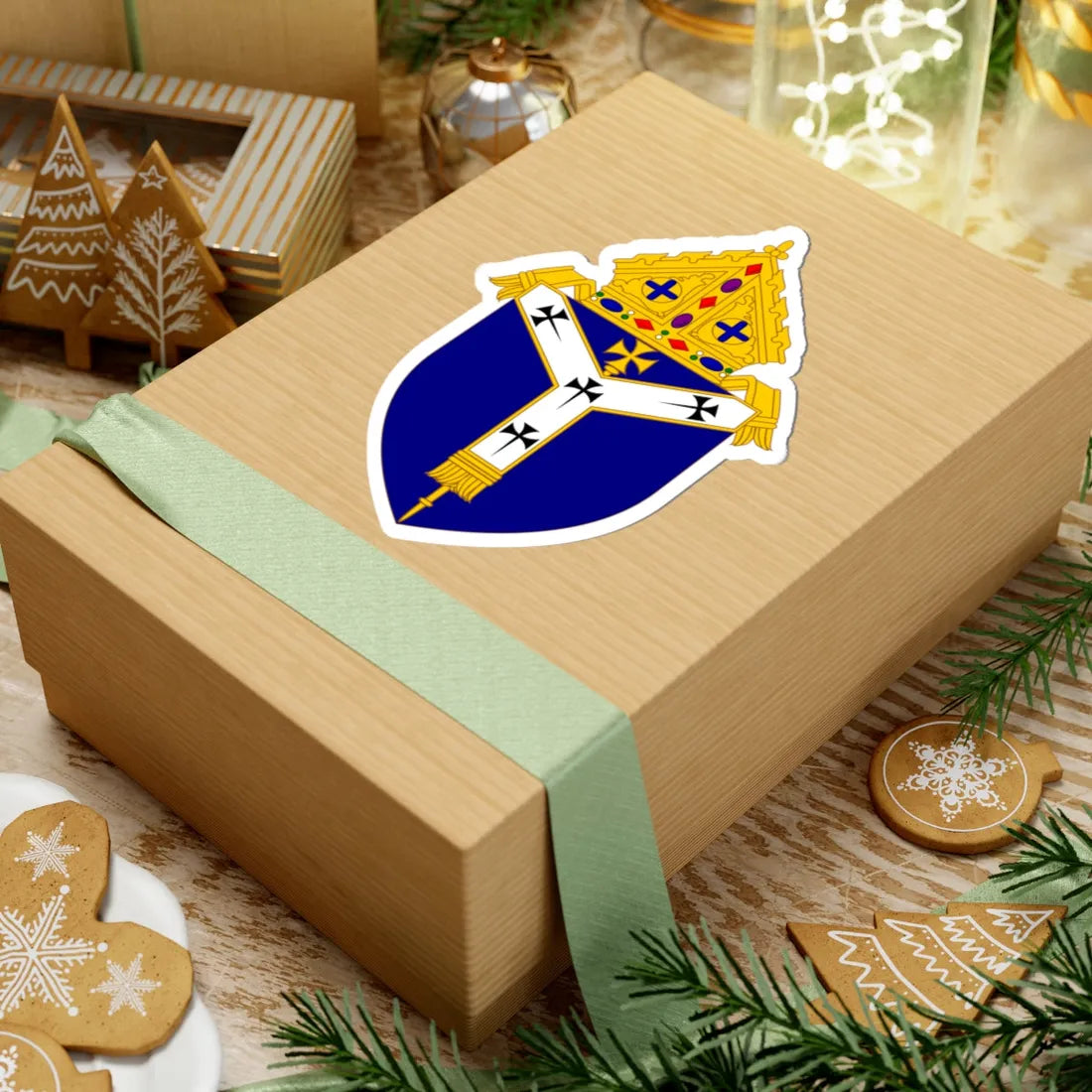 Coat of Arms of the Anglican Diocese of Canterbury (England) (Coat of Arms) STICKER Vinyl Kiss-Cut Decal - The Sticker Space