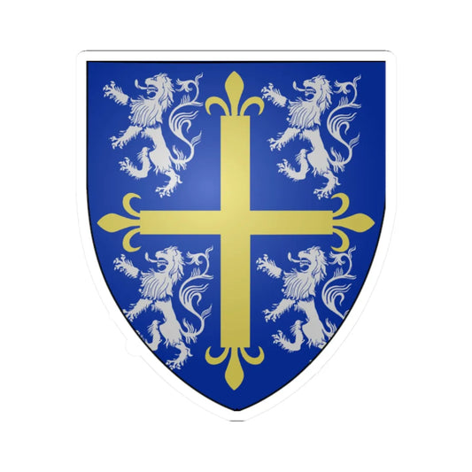 Coat of Arms of the Archbishop of Durham (England) (Coat of Arms) STICKER Vinyl Kiss-Cut Decal 2 Inch White - The Sticker Space