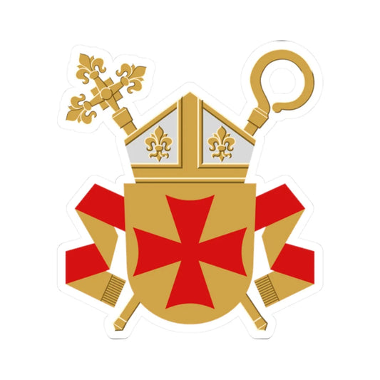 Coat of arms of the Archbishop of Turku and Finland (Finland) (Coat of Arms) STICKER Vinyl Kiss-Cut Decal 2 Inch White - The Sticker Space