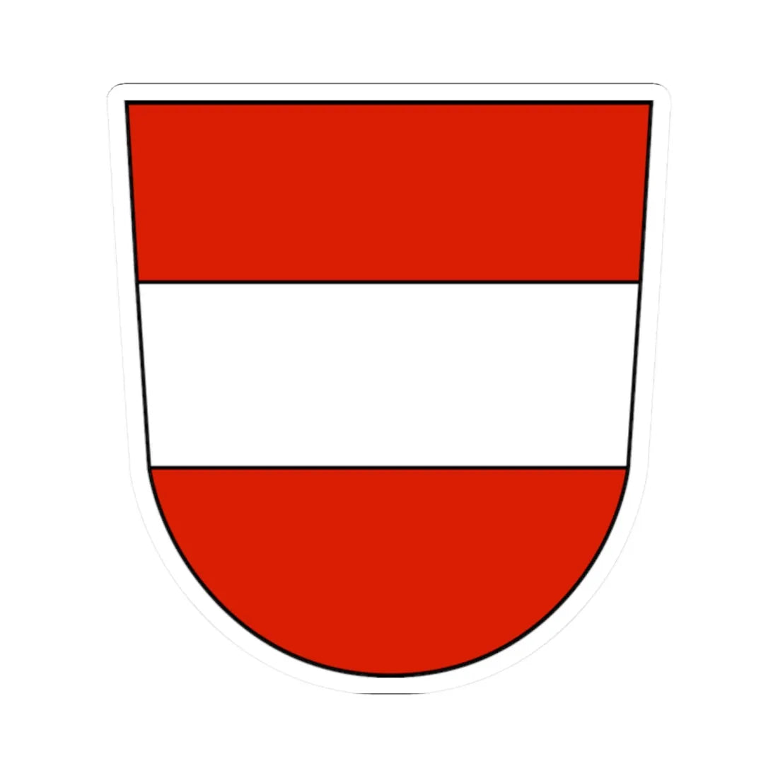 Coat of arms of the archduchy of Austria (Austria) (Coat of Arms) STICKER Vinyl Kiss-Cut Decal 2 Inch White - The Sticker Space