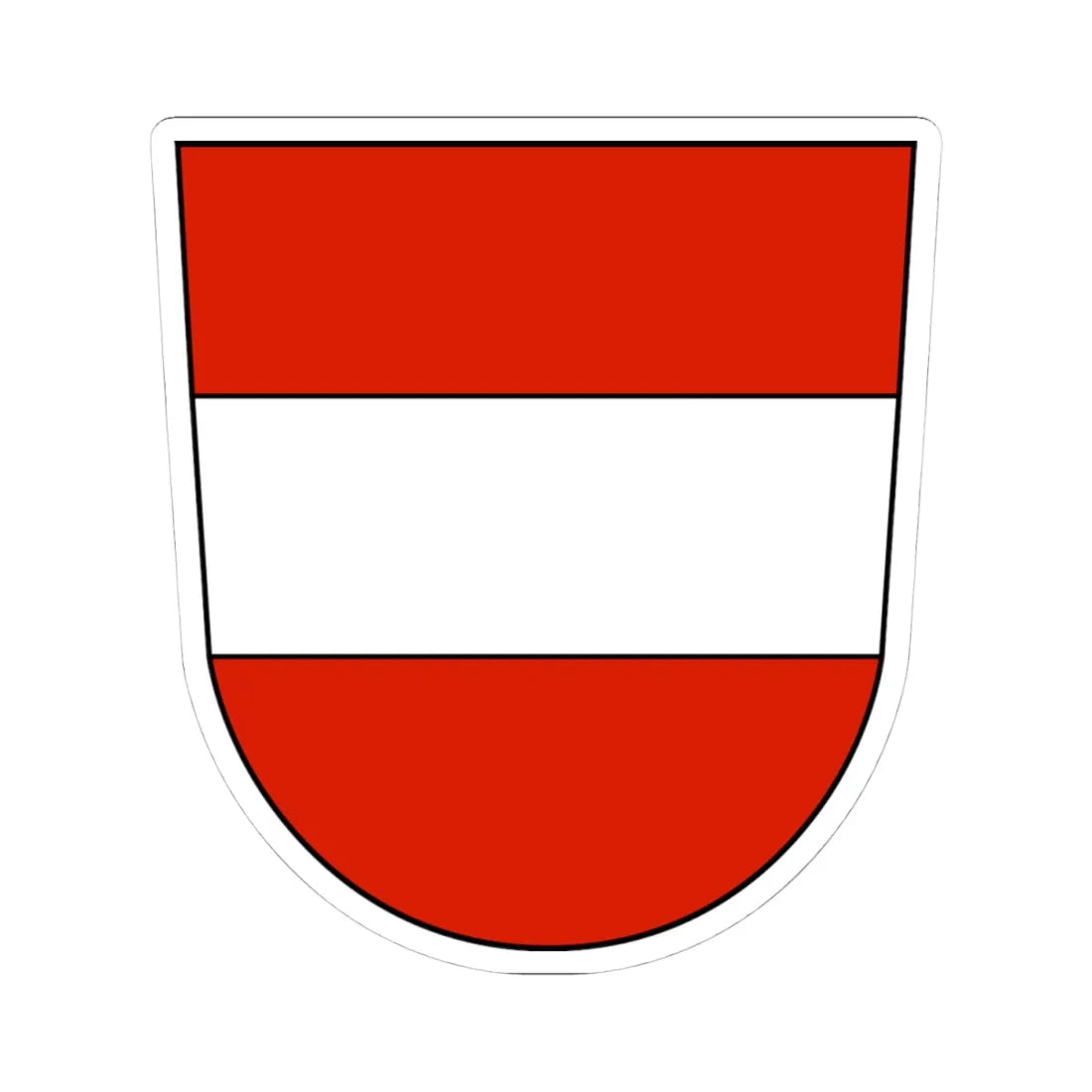 Coat of arms of the archduchy of Austria (Austria) (Coat of Arms) STICKER Vinyl Kiss-Cut Decal 4 Inch White - The Sticker Space