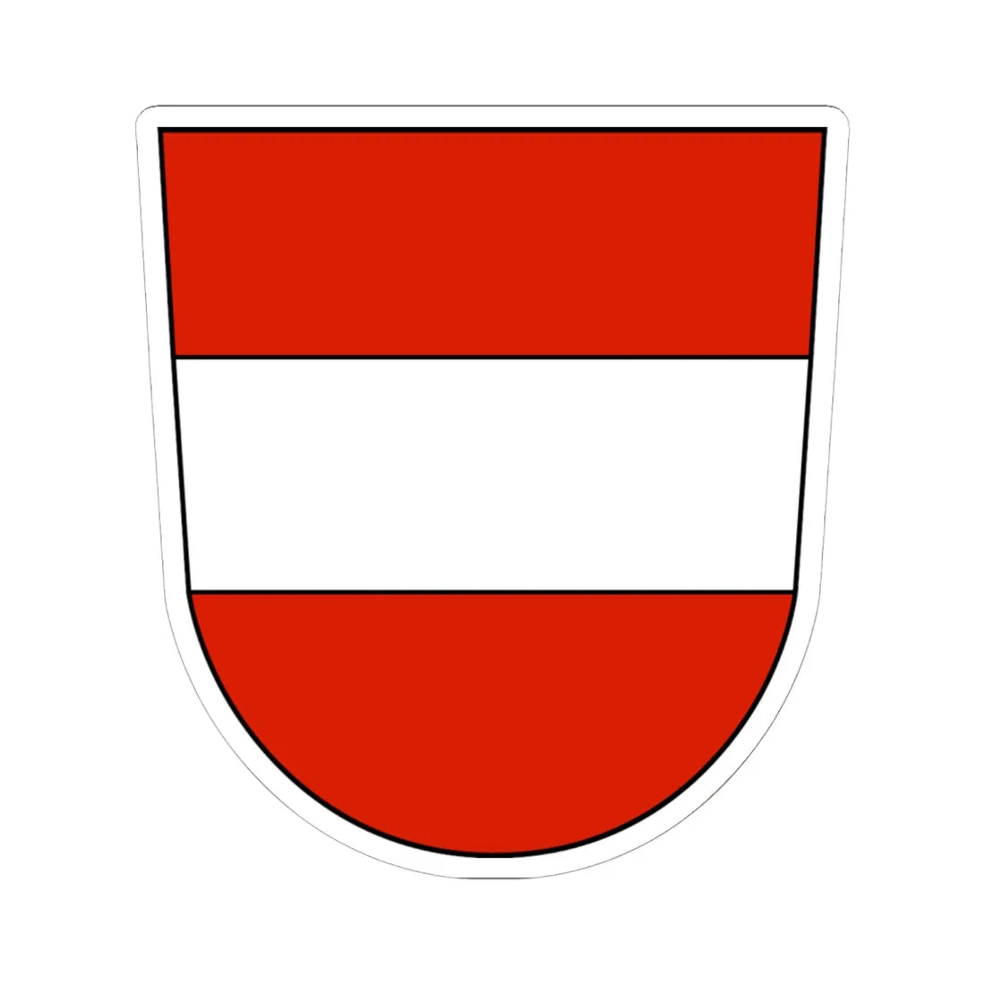 Coat of arms of the archduchy of Austria (Austria) (Coat of Arms) STICKER Vinyl Kiss-Cut Decal 6 Inch White - The Sticker Space