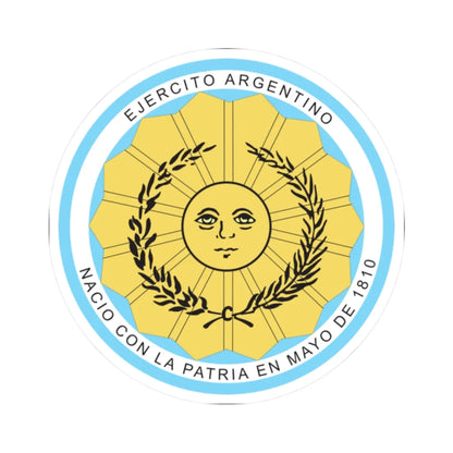 Coat of arms of the Argentine Army (Argentina) (Military Rank) STICKER Vinyl Kiss-Cut Decal 2 Inch White - The Sticker Space