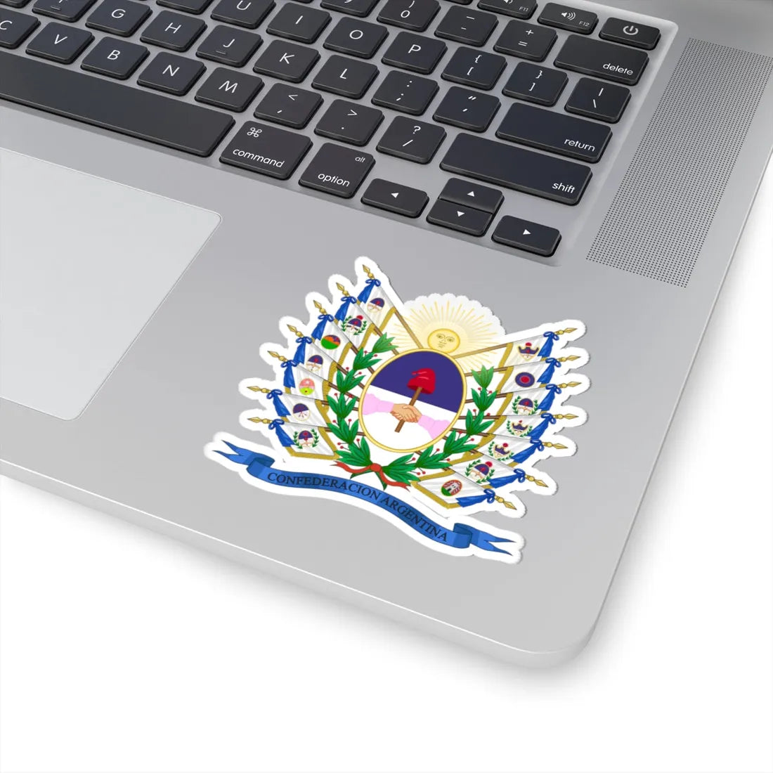 Coat of Arms of the Argentine Confederation Variant (Argentina) (Coat of Arms) STICKER Vinyl Kiss-Cut Decal - The Sticker Space