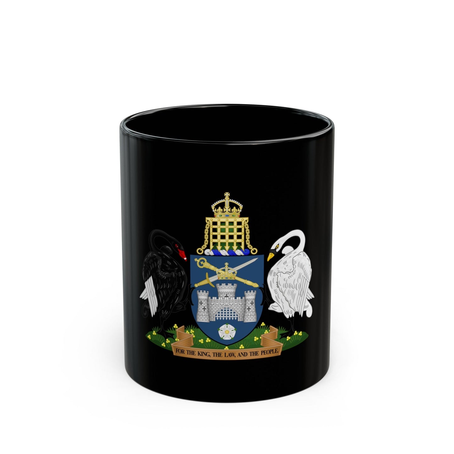 Coat of Arms of the Australian Capital Territory - Black Coffee Mug-11oz-The Sticker Space