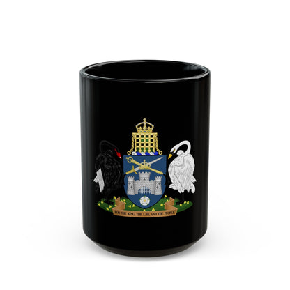 Coat of Arms of the Australian Capital Territory - Black Coffee Mug-15oz-The Sticker Space