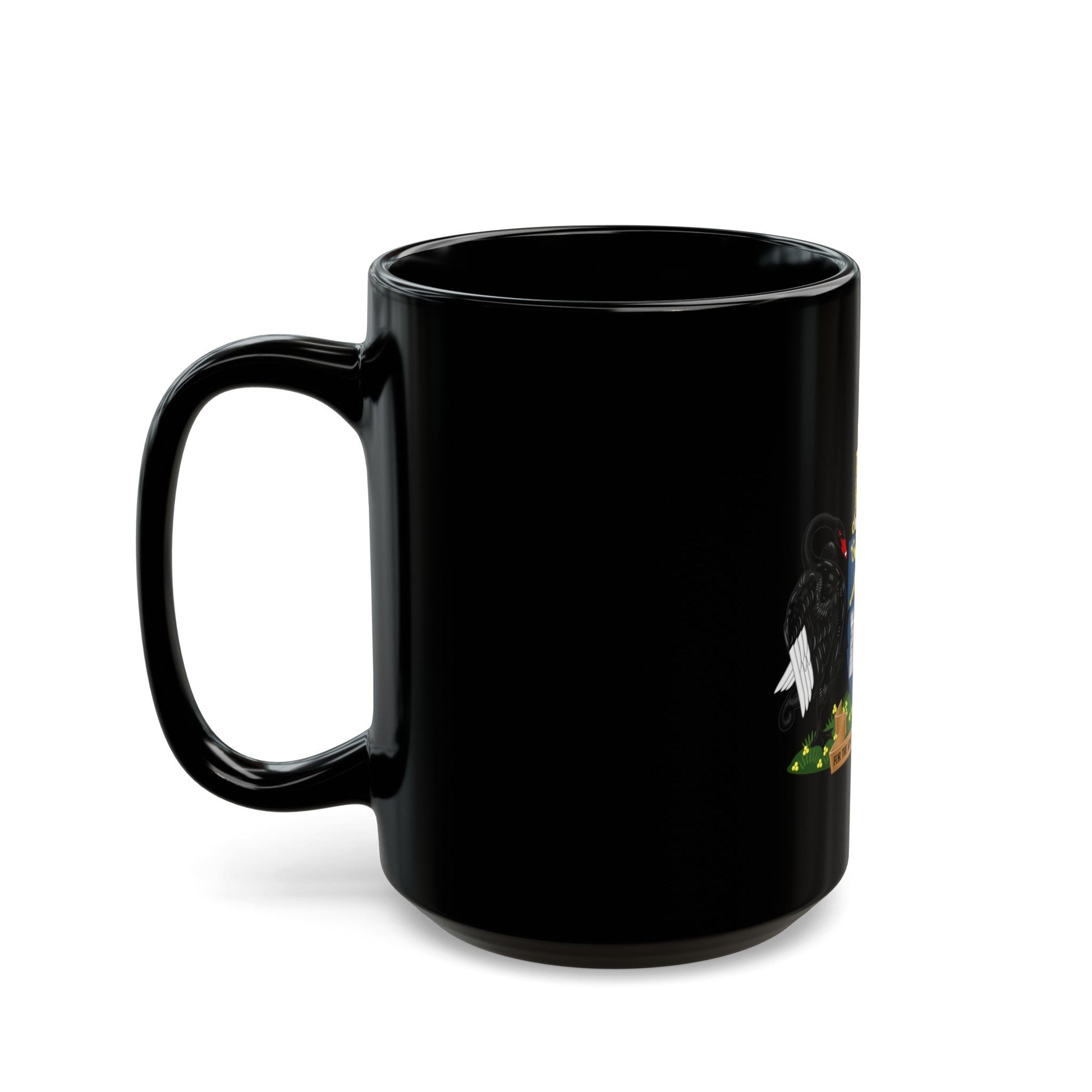 Coat of Arms of the Australian Capital Territory - Black Coffee Mug-The Sticker Space