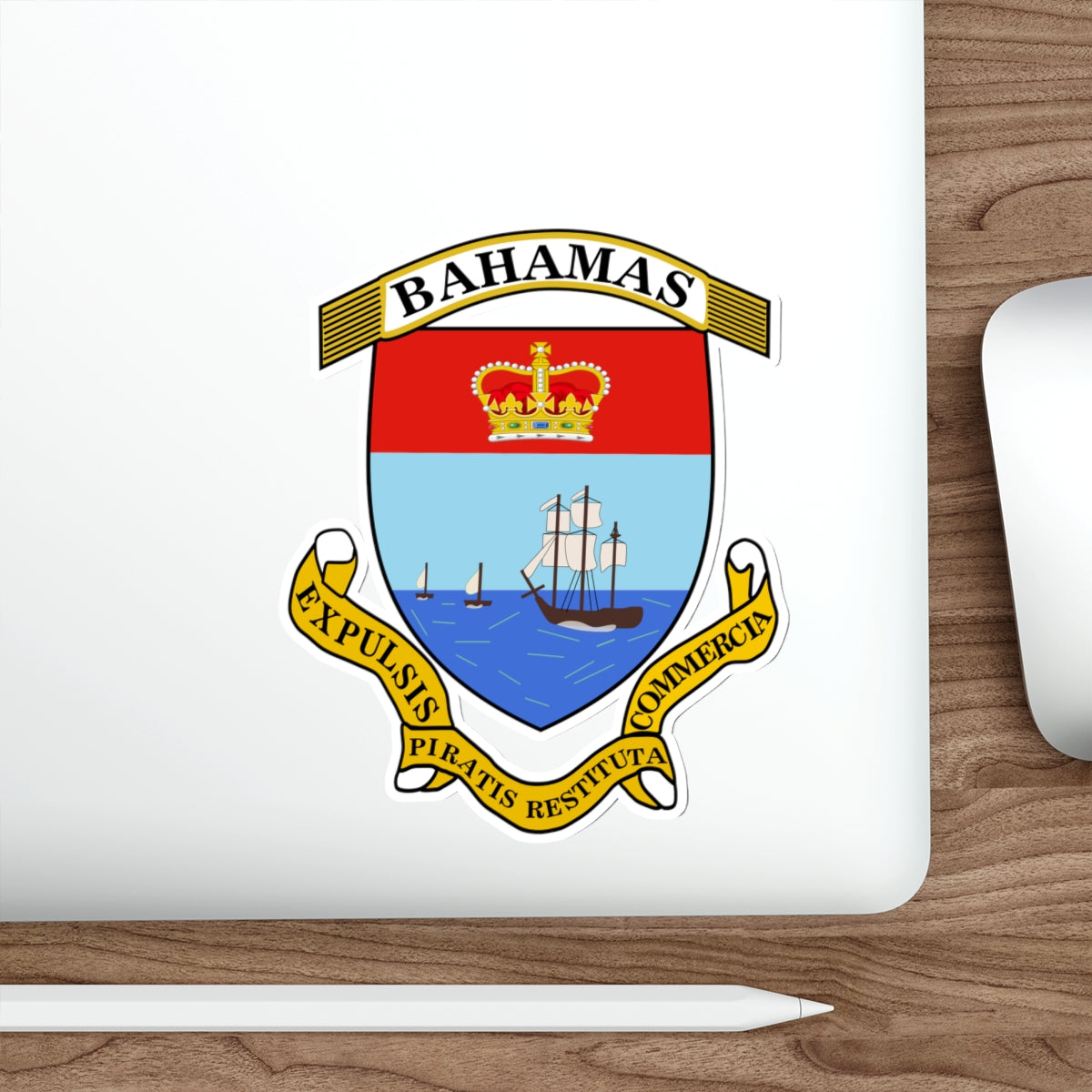 Coat of Arms of The Bahamas 2 STICKER Vinyl Die-Cut Decal-The Sticker Space