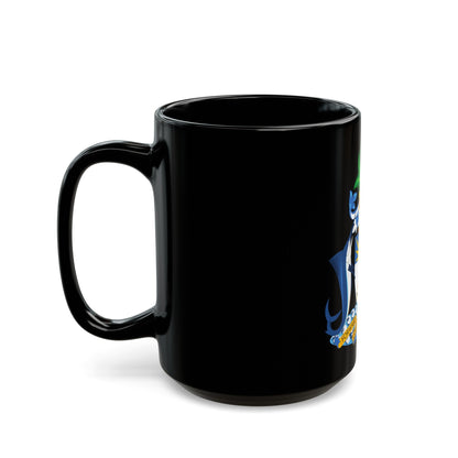 Coat of Arms of The Bahamas - Black Coffee Mug-The Sticker Space