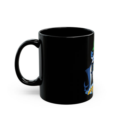 Coat of Arms of The Bahamas - Black Coffee Mug-The Sticker Space